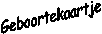 Geboortekaartje